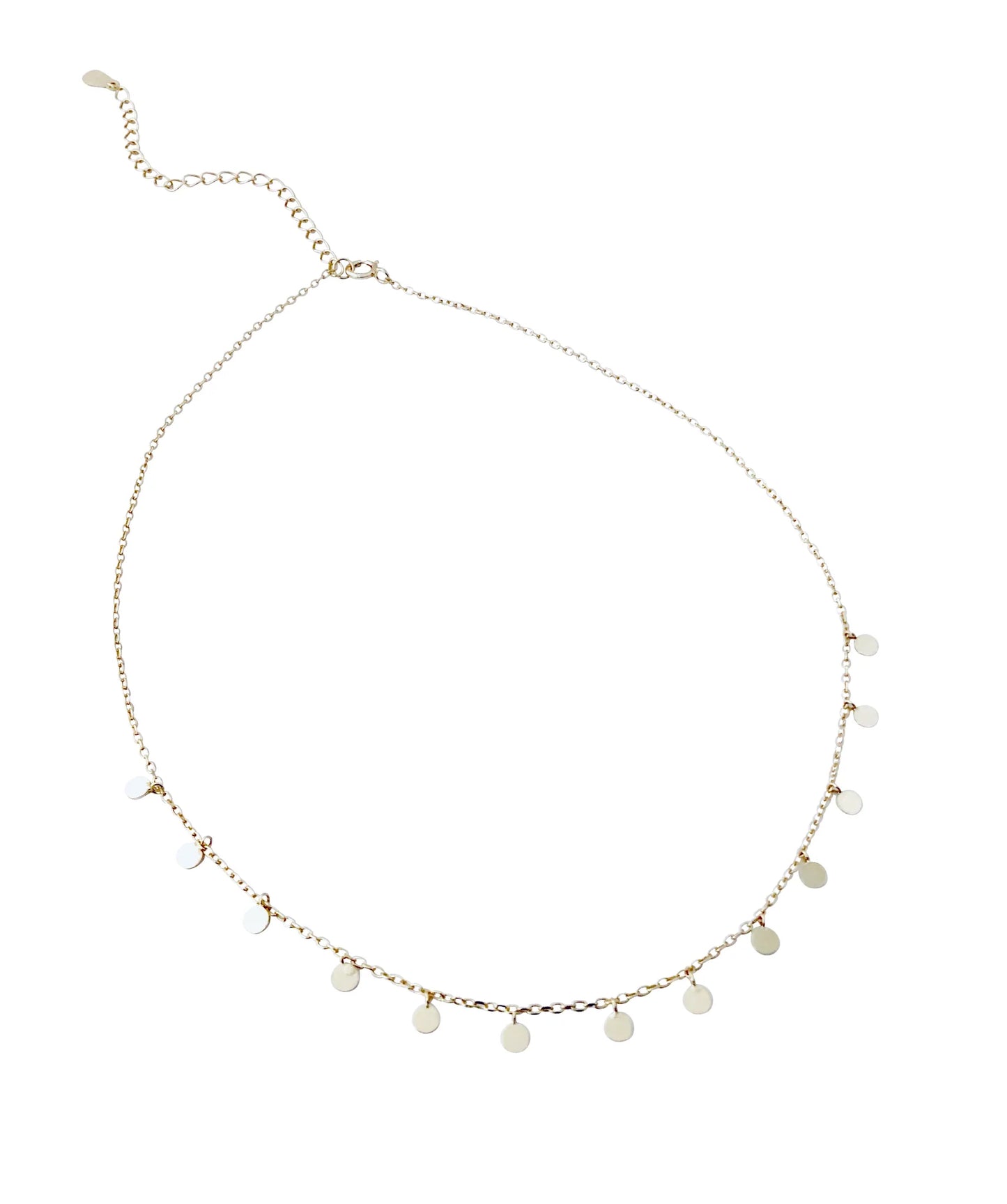 Shimmering Dots Choker Necklace 14K GP