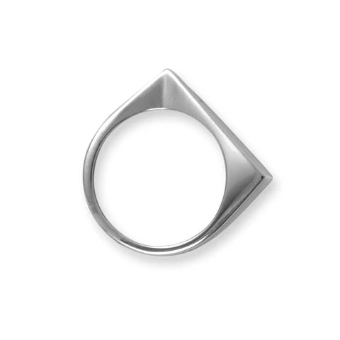 Silver Triangle Slice Ring .925