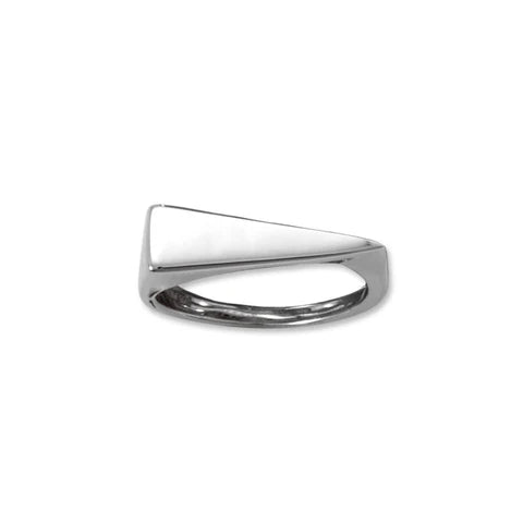 Silver Triangle Slice Ring .925