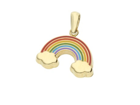 Rainbow Pendant 14K Gold