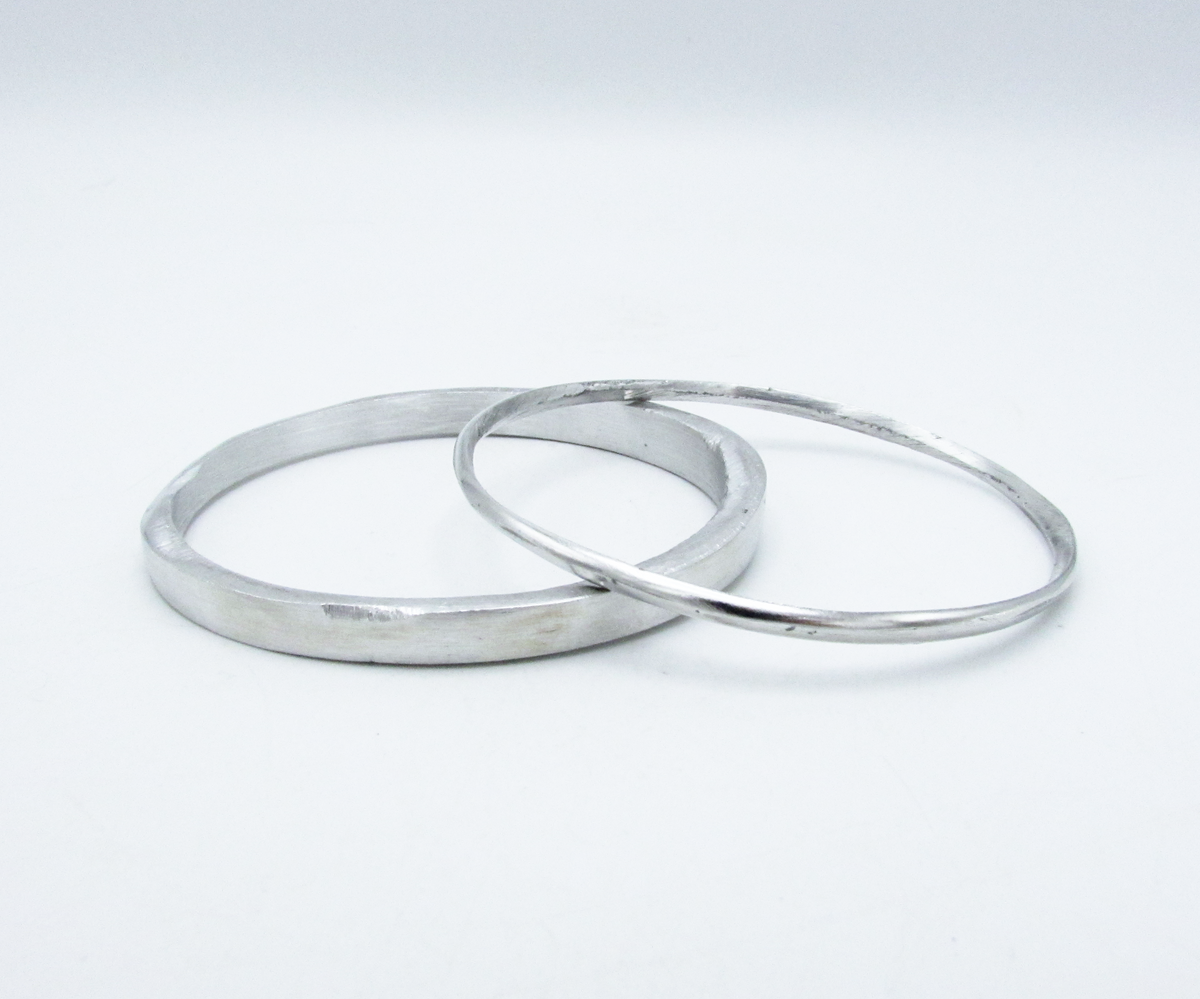 Handmade Recycled Aluminum Bangles