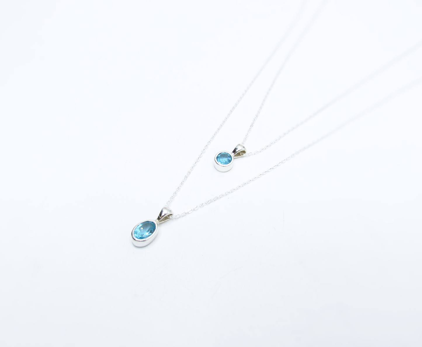 Mini Faceted Paraíba Apatite Pendant – Sterling Silver .925