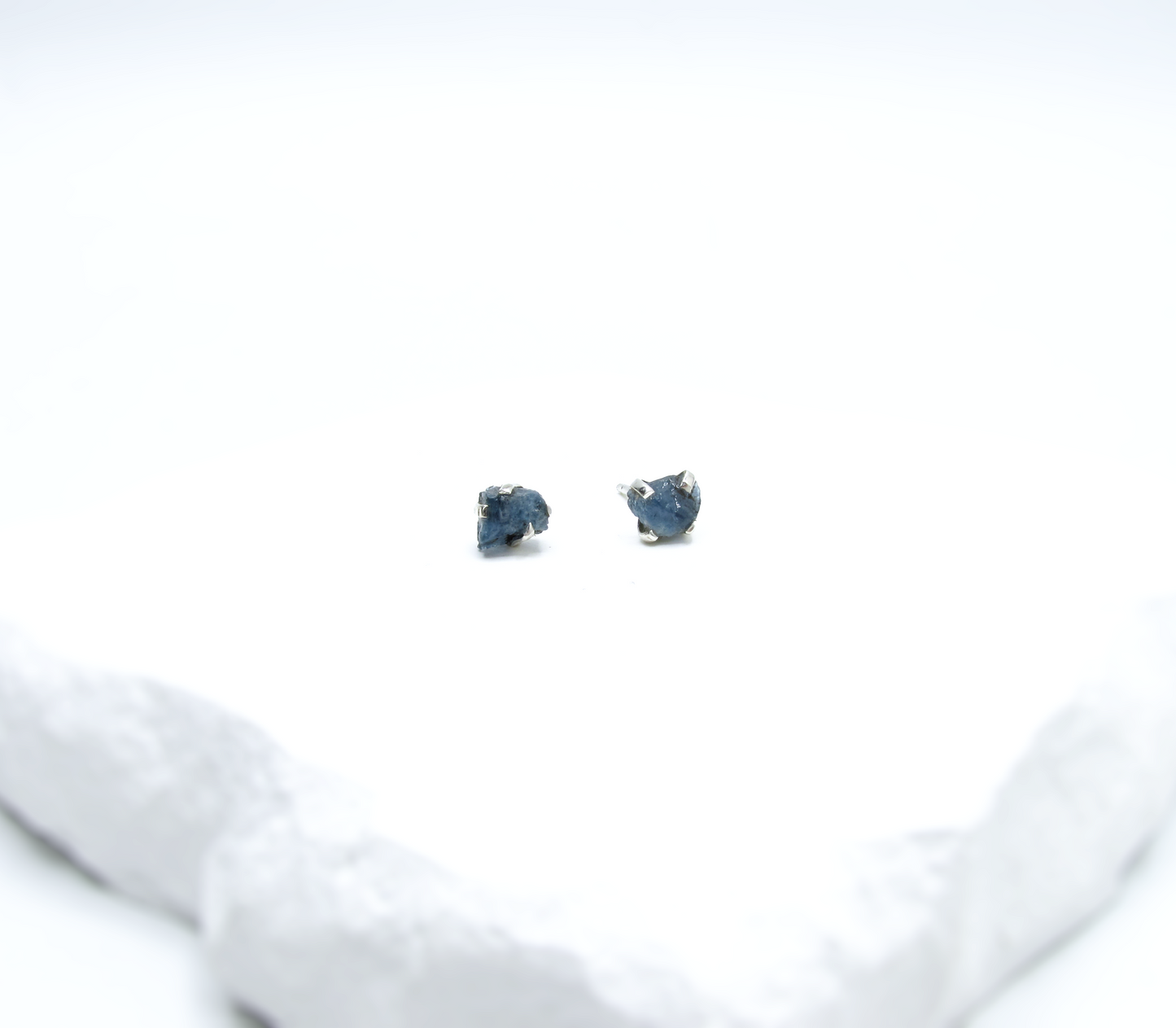 Aquamarine Birthstone Stud Earrings – Sterling Silver