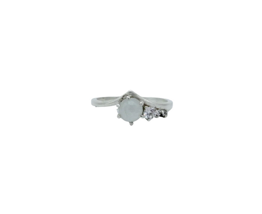 Aquamarine Topaz Celestial Ring - 7 | Sterling Silver