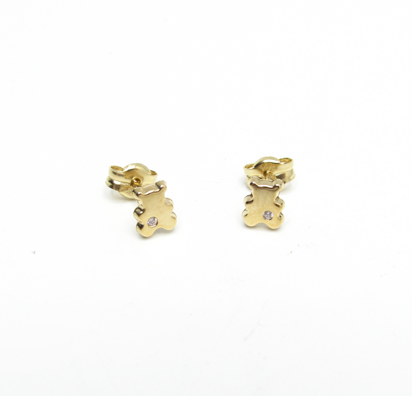 Bear Life Studs 14K Gold