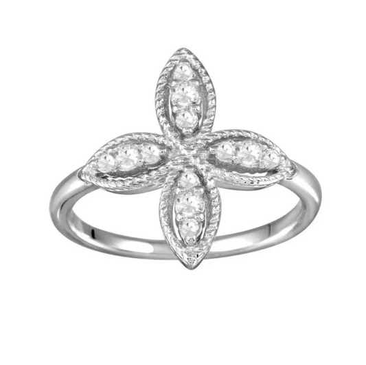 Bling Clover Ring .925
