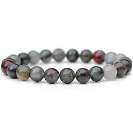 Bloodstone Stretch Bracelet 8mm