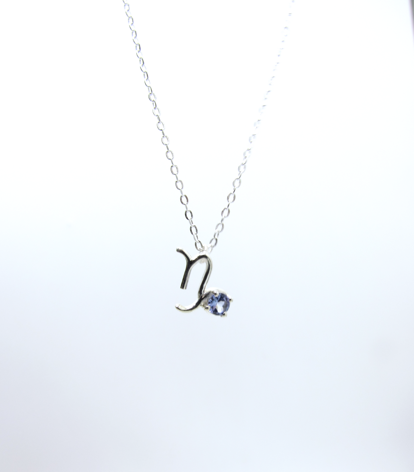 Capricorn Zodiac Pendant - Tanzanite – Sterling Silver