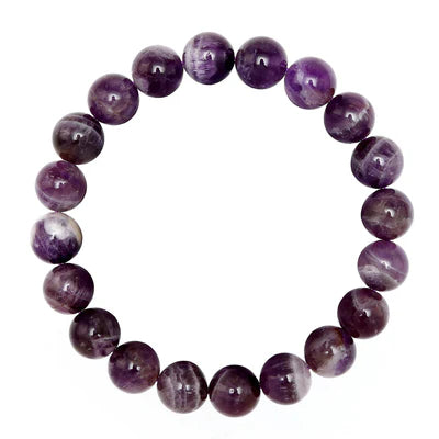 Chevron Amethyst Stretch Bracelet