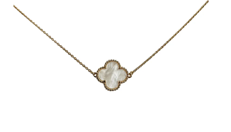 Pearl Clover Necklace 14K GF