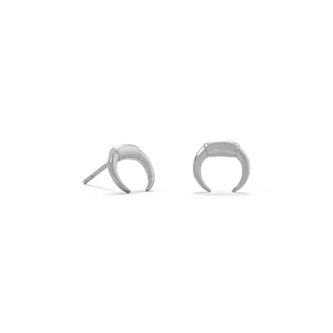 Crescent Stud Earrings .925