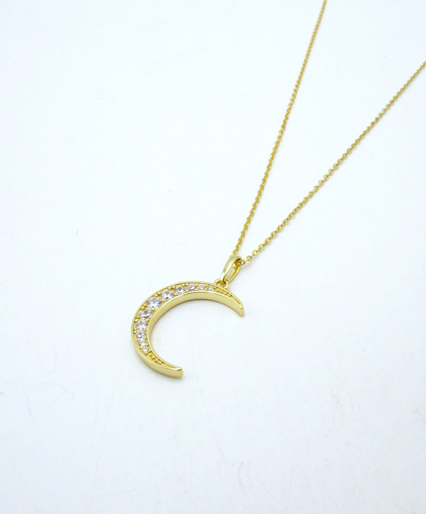 Crescent New Moon Necklace | 14K Gold-Plated