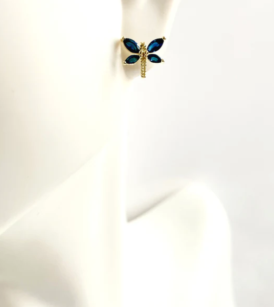 GP CZ Dragonfly Earrings