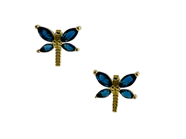 GP CZ Dragonfly Earrings