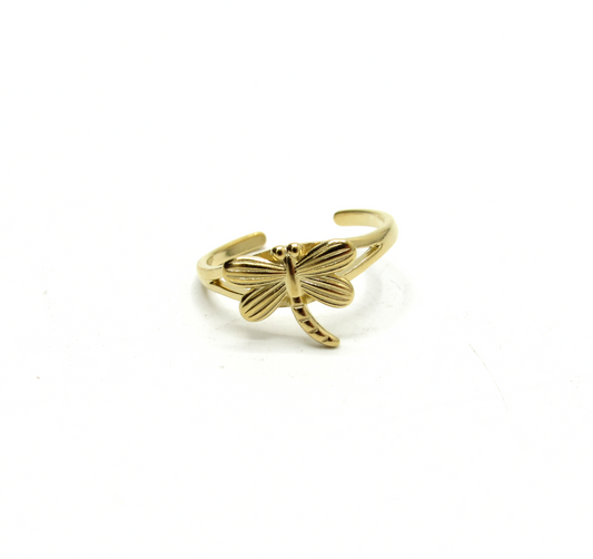 Dragonfly Toe Ring 14K GP