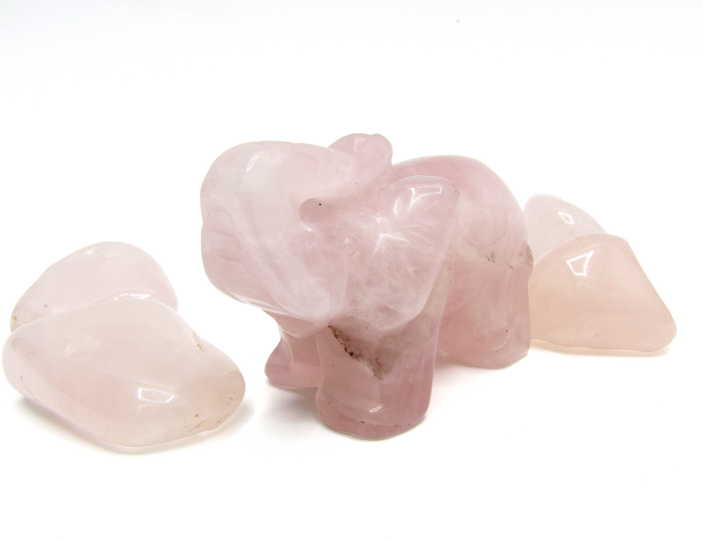 Rose Quartz Elephant Animal Crossing Crystal Totem