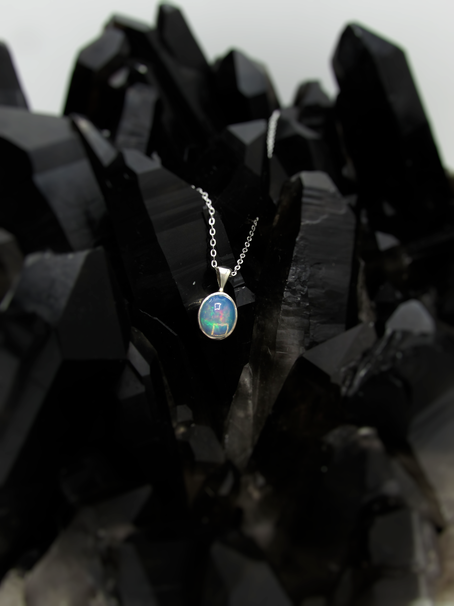 Ethiopian Opal Pendant – Sterling Silver