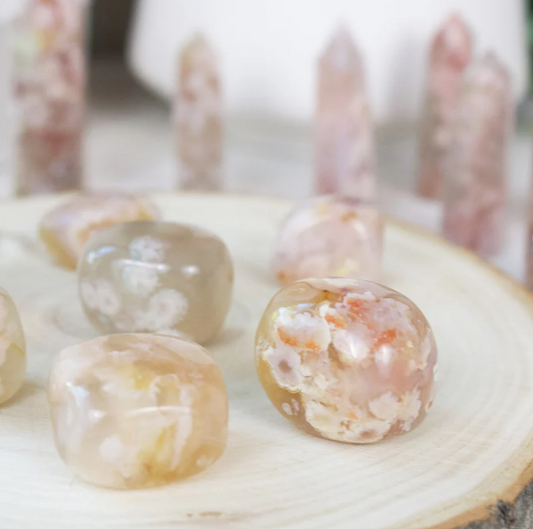 Flower Agate Tumbled
