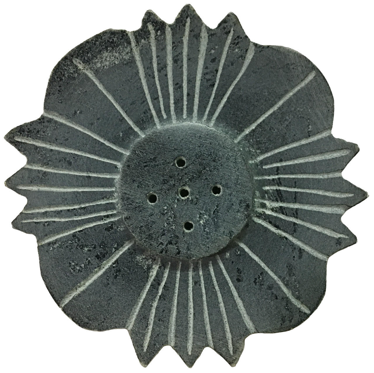 Stone Flower Incense Holder