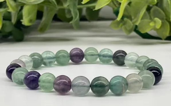 Fluorite Stretch Bracelet 8mm