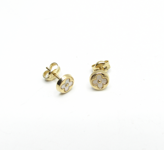 Forever Clover Studs 14K Gold