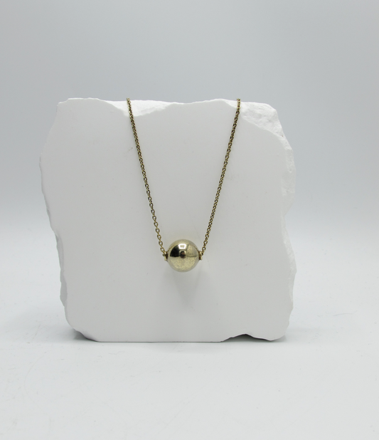 Golden Ball Necklace 14K GP