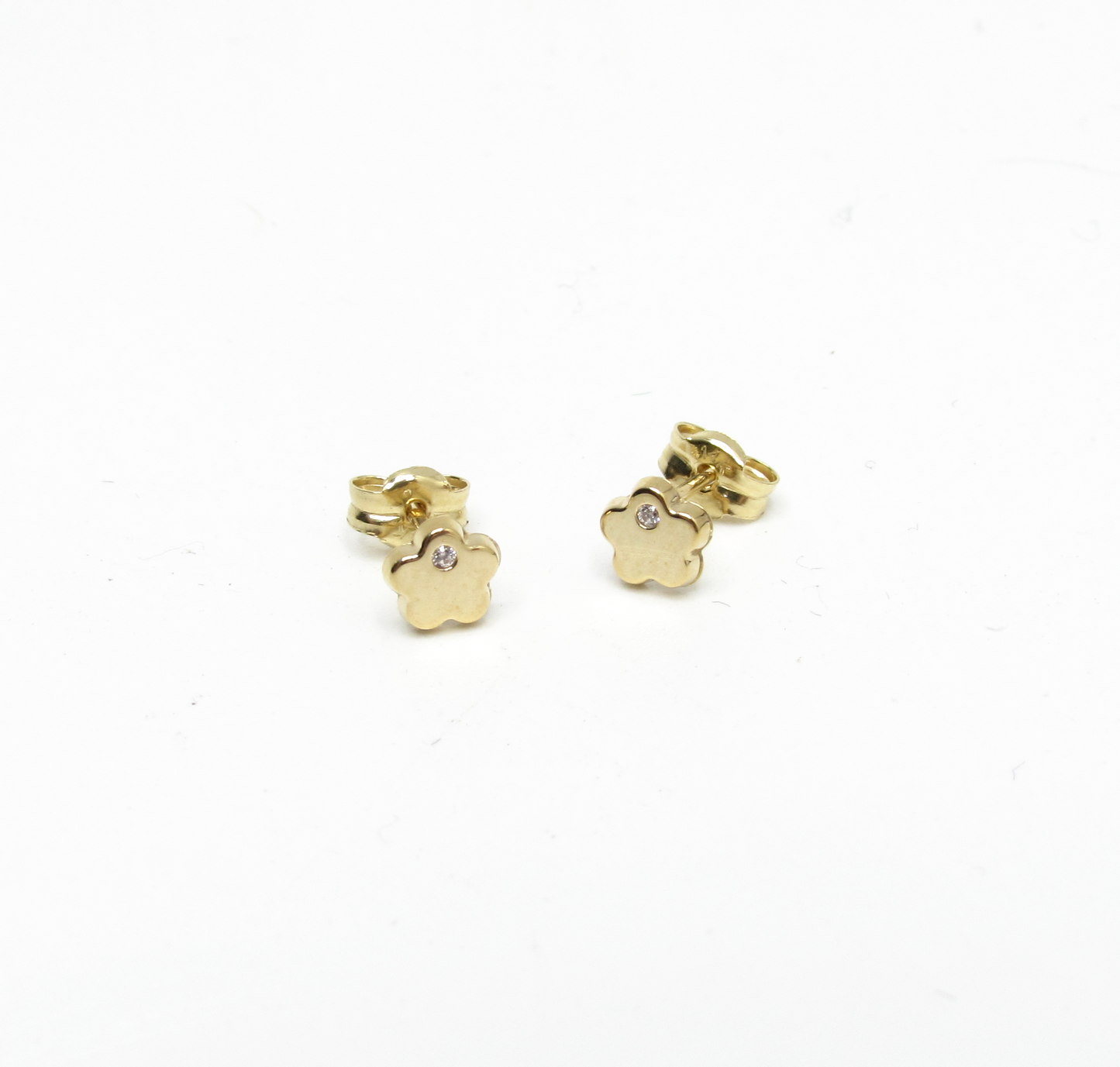 Gold Flower Stud 14K Gold
