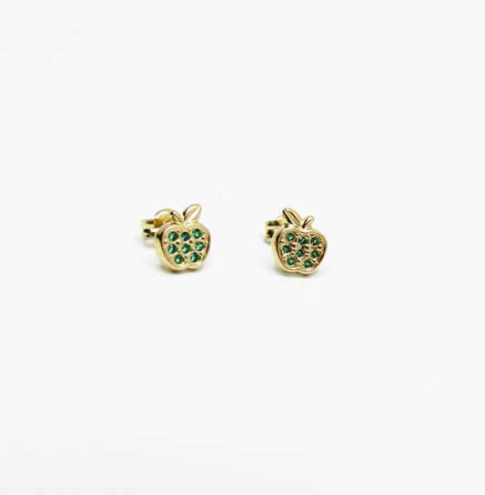 Green Apple Stud 14K Gold