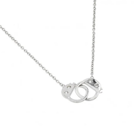 Handcuffs Necklace .925