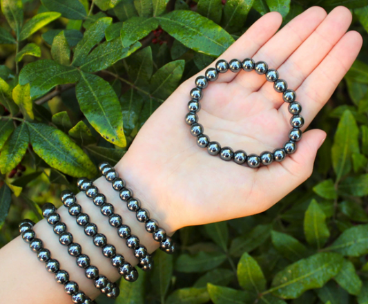 Hematite Stretch Bracelet 8mm