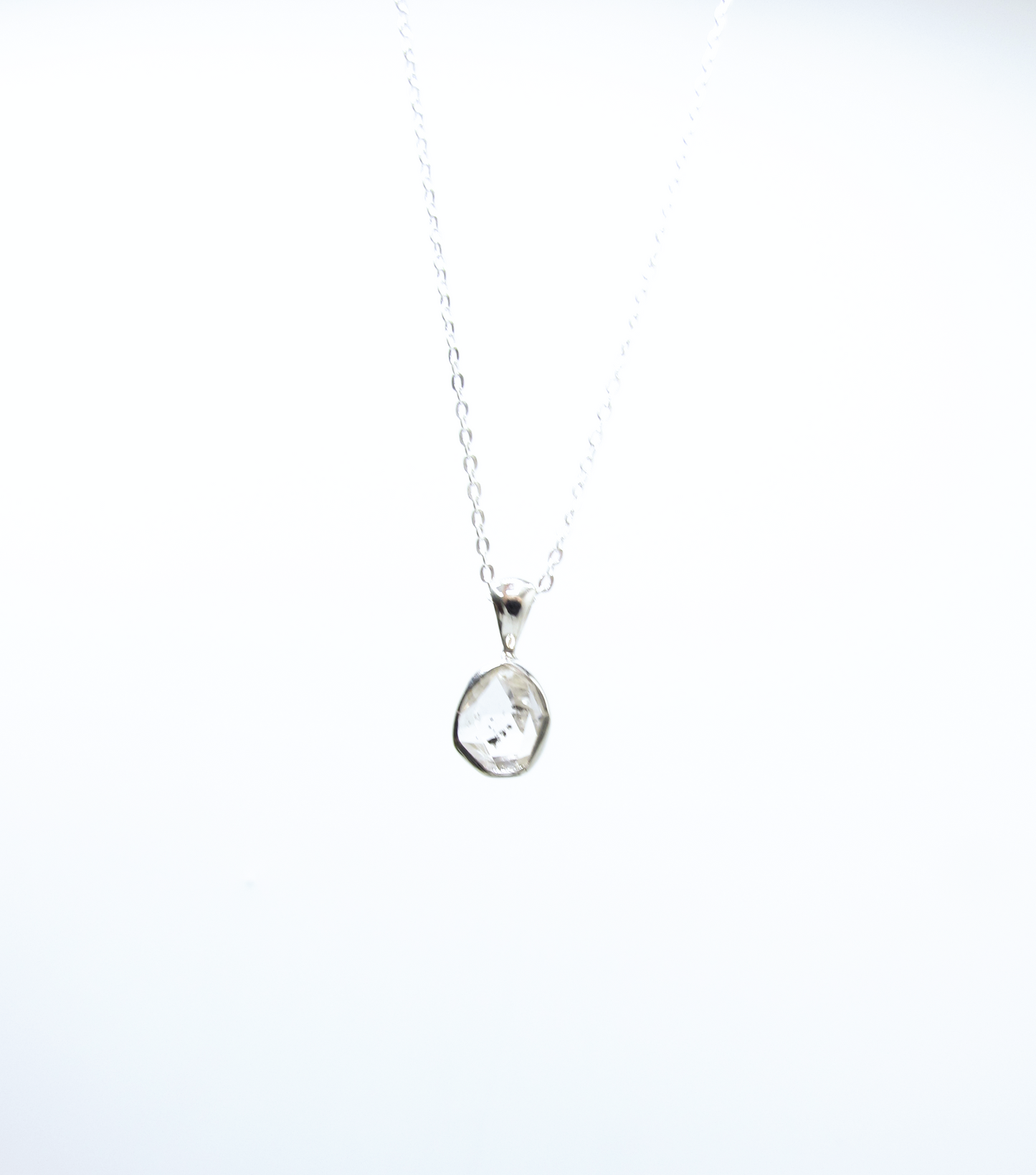 Herkimer Diamond Pendant – Sterling Silver .925