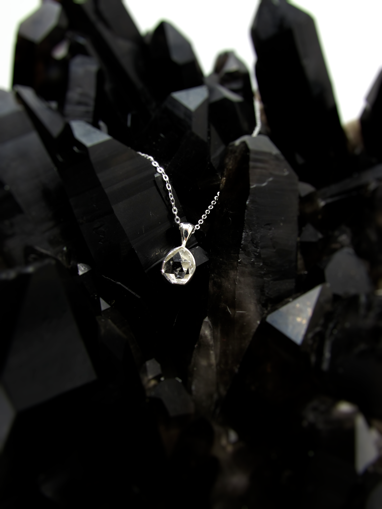 Herkimer Diamond Pendant – Sterling Silver .925
