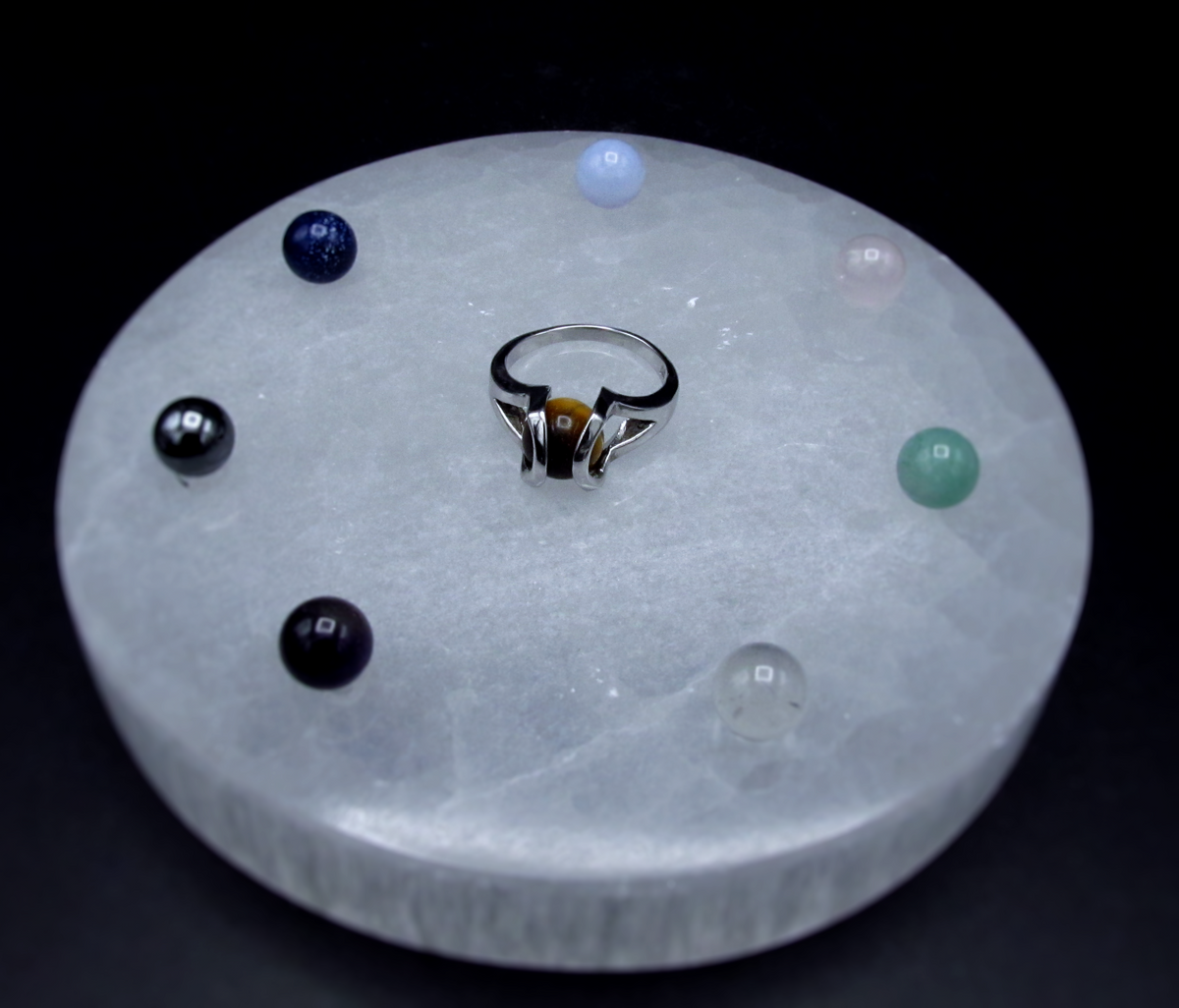 Interchangeable Gemstone Ring | Sterling Silver