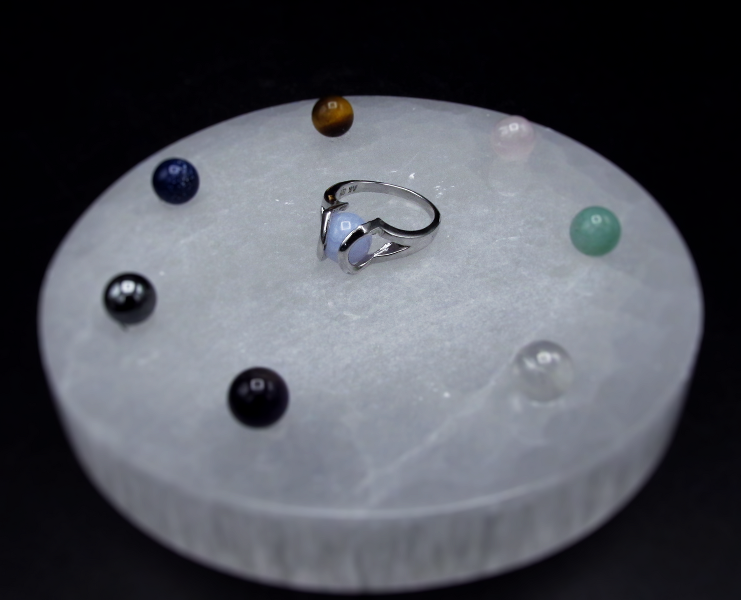Interchangeable Gemstone Ring | Sterling Silver
