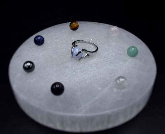 Interchangeable Gemstone Ring | Sterling Silver