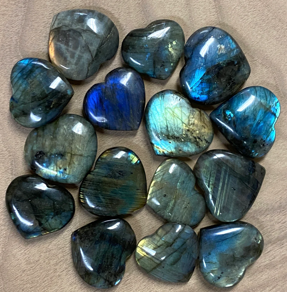 Labradorite Hearts