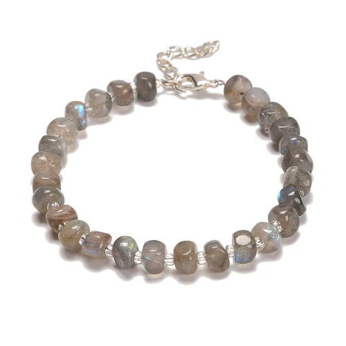 Labradorite Rondelle Bracelet