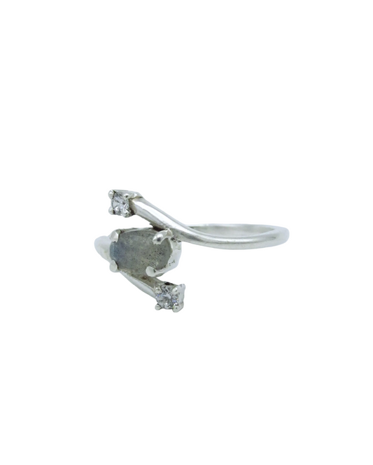 Labradorite Shooting Stars Ring | Sterling Silver