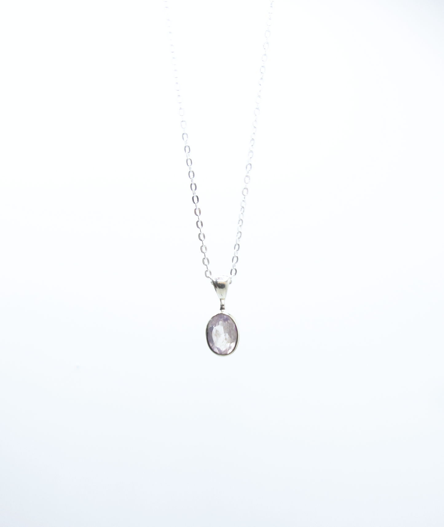 Lavender Amethyst Pendant – Sterling Silver .925