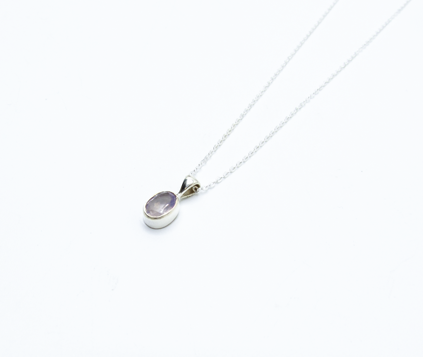 Lavender Amethyst Pendant – Sterling Silver .925