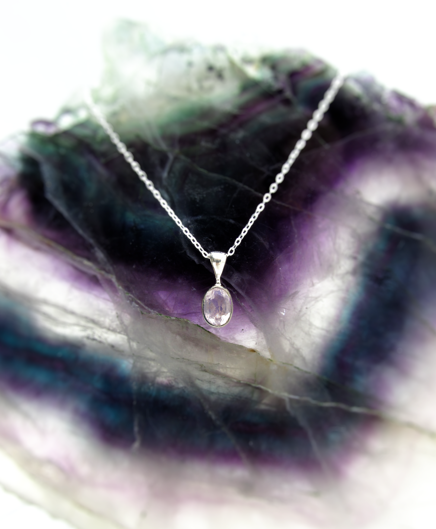 Lavender Amethyst Pendant – Sterling Silver .925