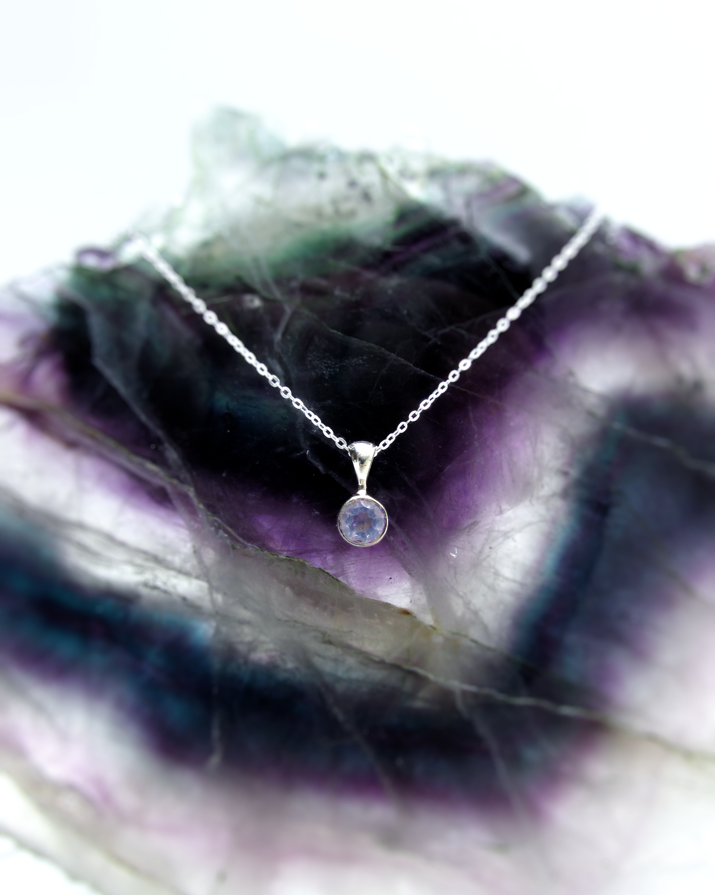 Lavender Amethyst Pendant – Sterling Silver .925
