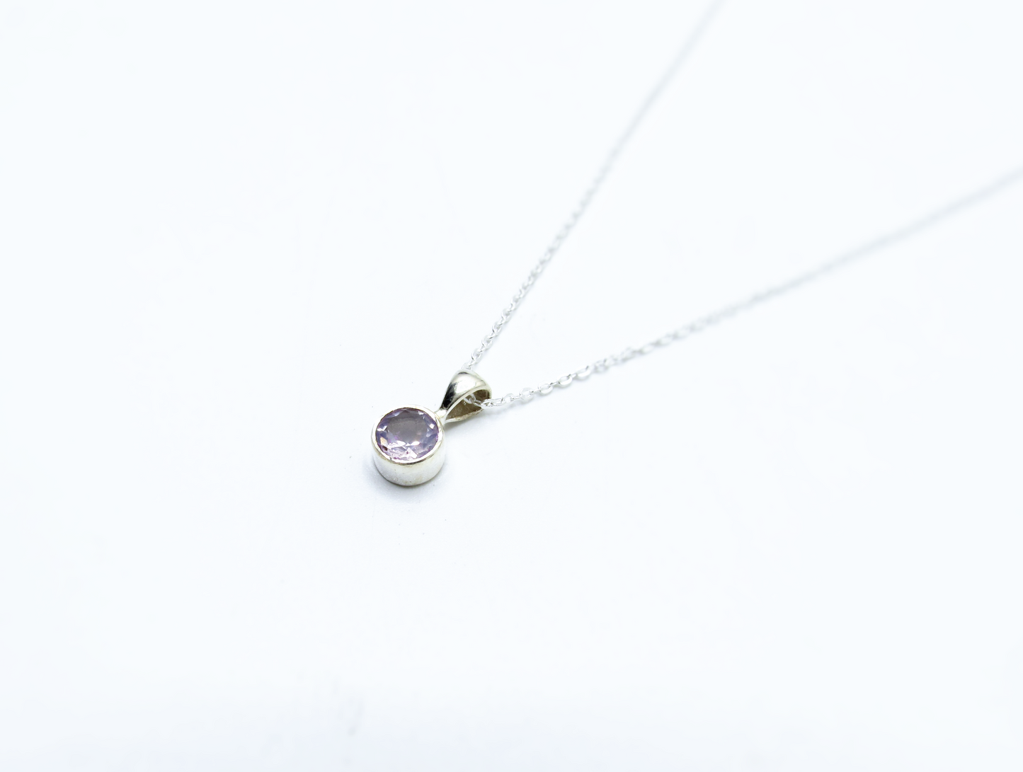 Lavender Amethyst Pendant – Sterling Silver .925