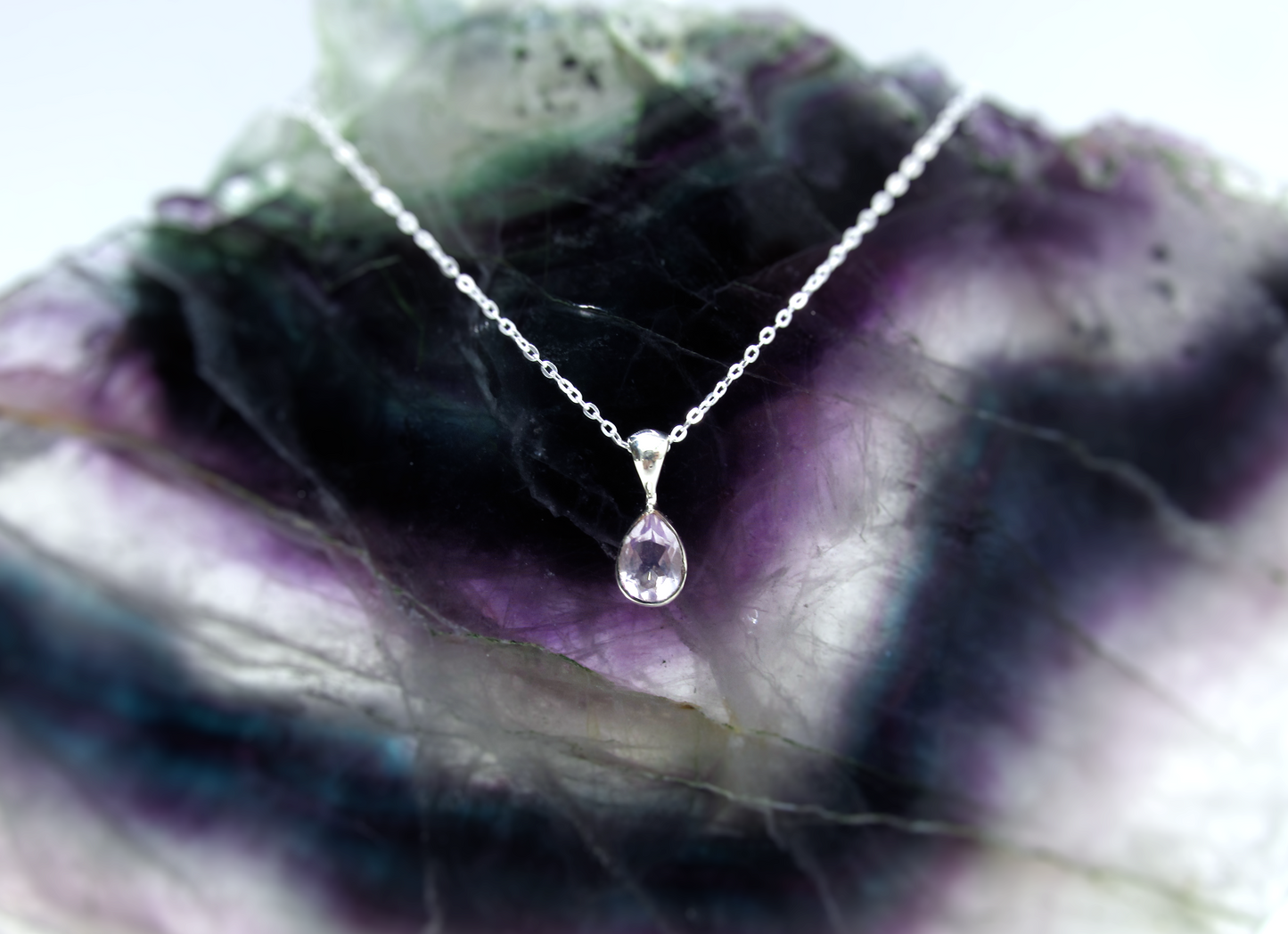 Lavender Amethyst Pendant – Sterling Silver .925