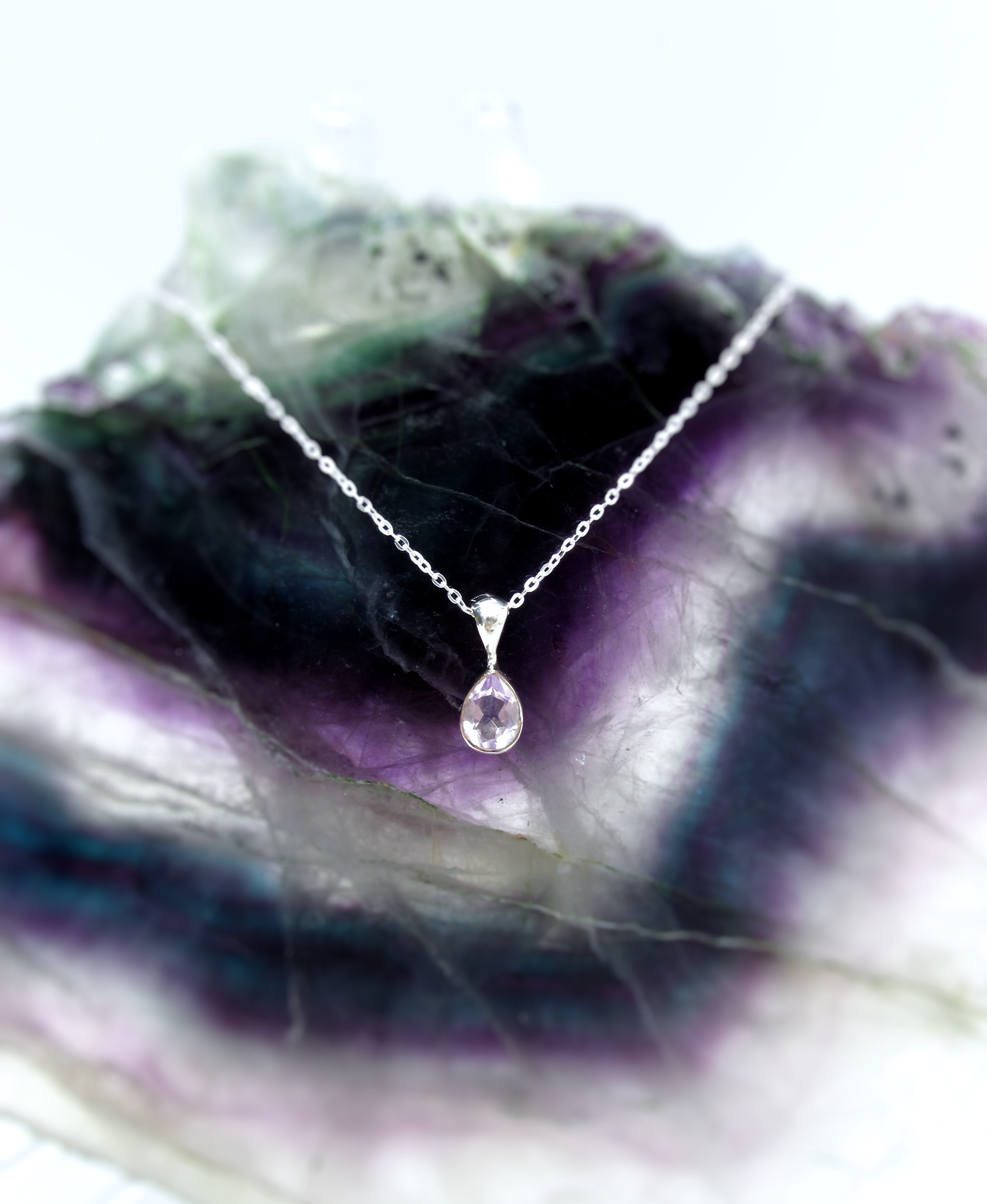 Lavender Amethyst Pendant – Sterling Silver .925