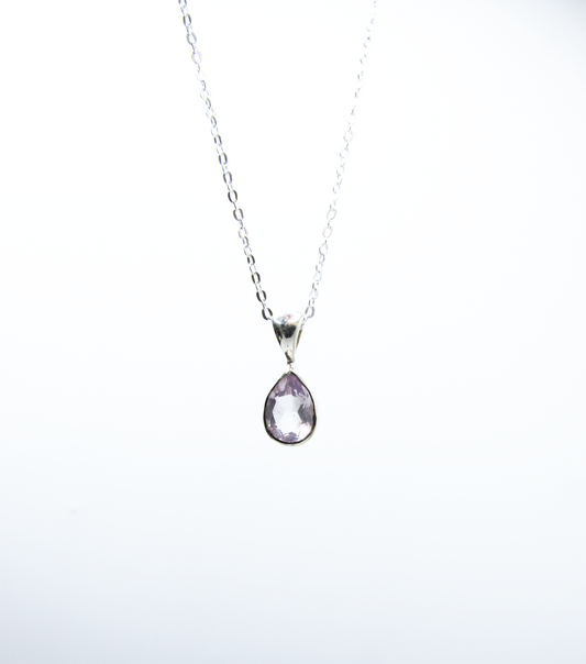 Lavender Amethyst Pendant – Sterling Silver .925
