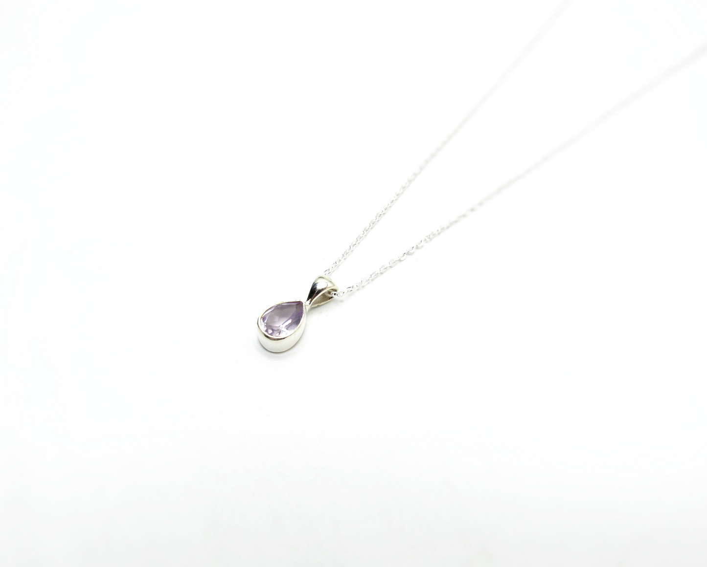 Lavender Amethyst Pendant – Sterling Silver .925