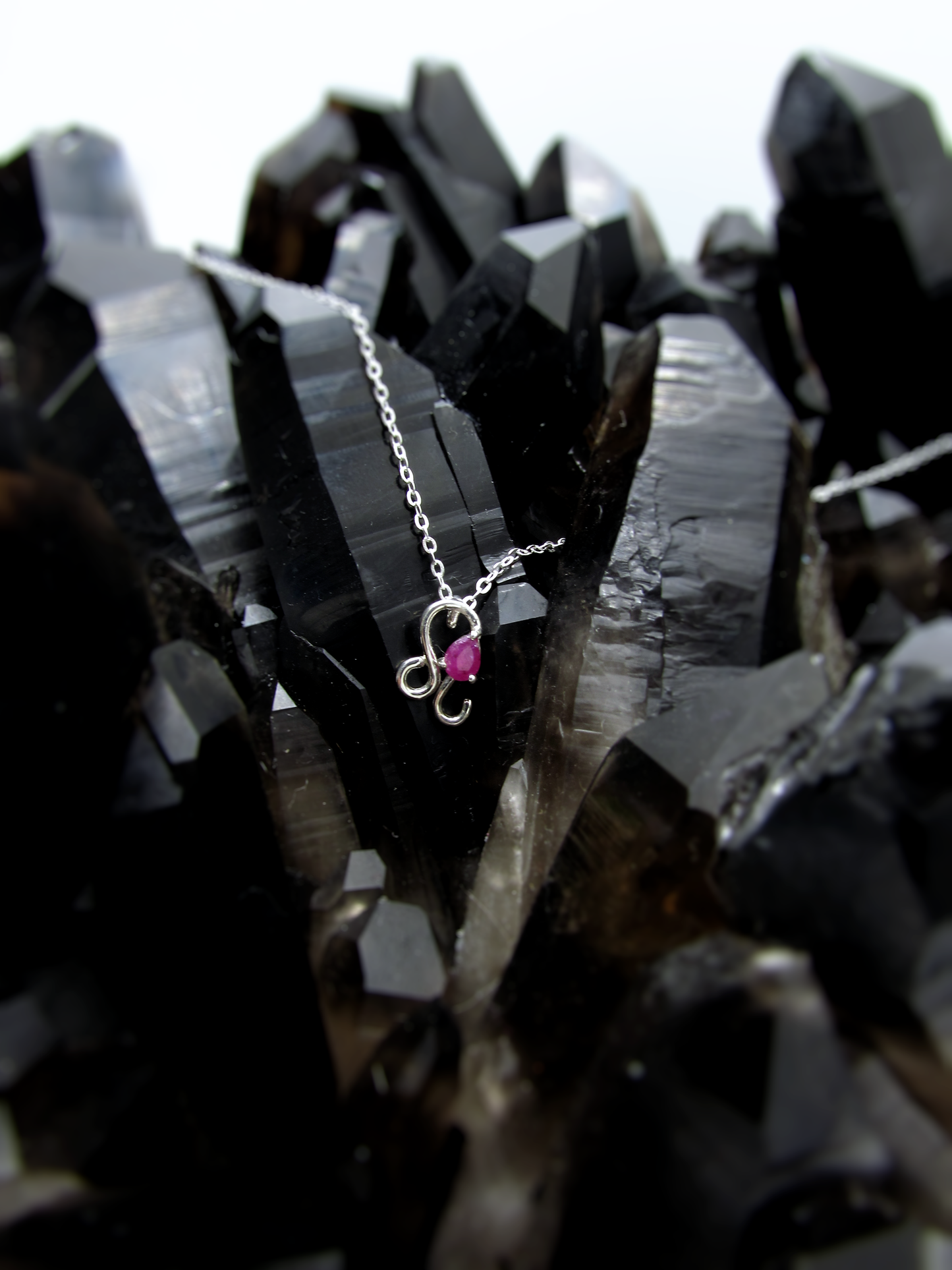 Leo Zodiac Pendant - Ruby – Sterling Silver