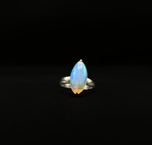 Ethiopian Opal Marquise Ring .925 - 6