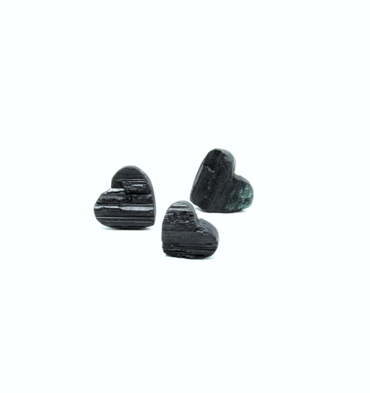 Mini Black Tourmaline Hearts